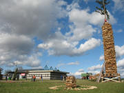 Blick nach Nordwesten Funken, Tretzfunken und R�mer-Villa (von rechts)