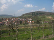 Blick nach Norden auf Holzen am 3.4.2007
