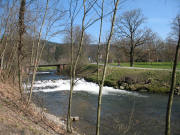 Blick nach Osten zum Sandfang am 12.3.2007