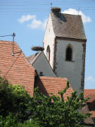 Blick nach Westen zur Marienkirche in Reute am 6.5.2007