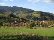 Blick vom V�rlinsbach nach Westen �ber Oberried am 31.10.2007