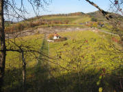 Blick nach Norden übers Weingut Blankenhornsberg zum Hochbuck am 5.11.2007