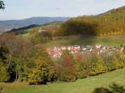 lick von V�rlinsbach nach Norden zum Neubaugebiet Winterhalterhof am 31.10.2007
