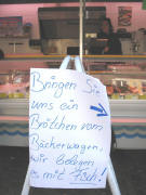 Stand vom Forellenhof aus Umkirch auf dem Münstermarkt am 11.10.2007