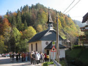 Blick nach Norden am 7.10.2007 in Glashtte zur Rosenkranzkapelle