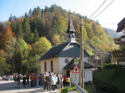 Blick nach Norden am 7.10.2007 in Glash�tte zur Rosenkranzkapelle