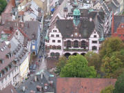 Tele-Blick nach Westen vom M�nsterturm am 18.9.2007 zum Rathaus