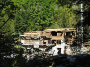 Blick nach Norden am 21.9.2007 - Neuaufbau der Moserhofm�hle in der Ravenna