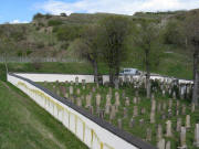 Blick nach Norden am 13.4.2008 zum jüdischen Friedhof Ihringen