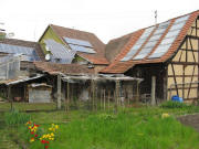 Haus von Werner Mildebrath am 24.4.2008 - rechts Solarthermie von 1976