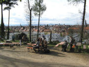 Blick nach Nordwesten vom Wasserschl�ssle am 13.4.2008 - M�nsterturm rechts