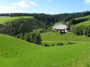 Blick nach Nordwesten zum Oberen Heubachhof am 25.8.2008