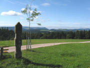 Kohlplatzbildst�ckle am 25.8.2008: Blick nach Nordwesten zu den Windr�dern von St.Peter-Platte
