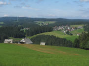 Blick �ber den Kohlplatzhof nach Norden auf Neukirch am 25.8.2008