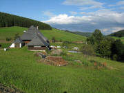 Blick nach Nordosten �ber den Michelshof ins Linachtal am 25.8.2008