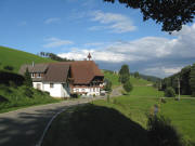Blick nach Osten zum Weissershof am 25.8.2008 