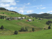 Blick �bers Gartenb�chle nach Nordosten auf Oberh�user am  24.8.2008