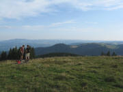 Blick von Tote Mann nach Norden �ber den Hinterwaldkopf bis zum Kandel am 31.8.2008