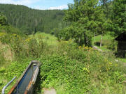 Blick nach Norden im Wolfloch beim ehem. S�gewerk am 25.8.2008