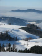 Tele-Blick vom Dreieck  am 16.12.2008 nach Westen �ber "Auf der Spirzen"