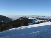 Blick vom Dreieck  am 16.12.2008 nach Westen �ber "Auf der Spirzen"