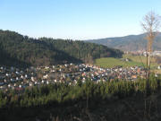 Blick vom Kamelberg am 26.12.2008 nach Westen auf Kappel und Kappler Eck (rechts)