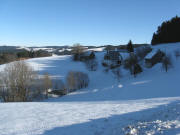 Blick nach Nordosten zum Kernenh�uslehof am 16.12.2008 - oben die Schweigh�fe