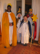 Luca, Dominik, Andreas und Maxi (von links) - Sternsinger von St.Barbara Littenweiler am 3.1.2009