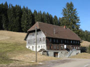 Blick nach Norden zum Gasthaus Bierh�usle gegen�ber Laulishof am 11.2.2008