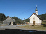 Blick nach Norden zur Kapelle beim alten Blessinghof am 17.2.2008
