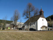 Blick nach Norden zur Kirche von Bubenbach am 17.2.2008