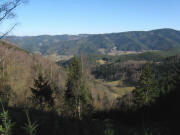 Blick vom B�chereck nach Nordosten hinab bis Gutach am 24.2.2008