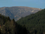 Tele-Blick von Brchau nach Norden zum Belchen am 8.2.2008 gegen Abend 