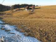 Blick vom H�henweg nach Norden zum Facklerhof am 19.2.2008