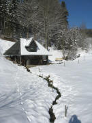 Blick nach Norden zur M�hle vom Griesbenhof am 3.2.2008