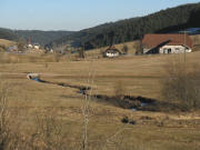 Tele-Blick nach Osten zu Kleiserhof (rechts) und Orach-Ort am 18.2.2008