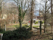 Blick nach Nordosten am 6.2.2008 zum Areal der Kunsthalle - Dreisam links