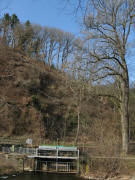 Blick nach Norden am Sandfang 25.2.2008: Abzweig Gewerbekanal