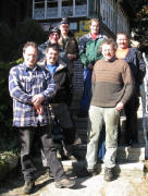 Schollacher Helfer zum Schneetransport am 11.2.2008 am Schneckenhof