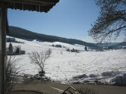 Blick vom Schwabenhof am 3.2.2008 nach S�den zum  Willmershof und Schafmeierhof