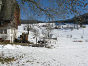 Blick vom Schwabenhof am 3.2.2008 nach Osten hoch auf Schw�rzenbach