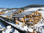 Blick von Unterwirtshaus zu Schafmeierhof und Willmershof (links) am 3.2.2008