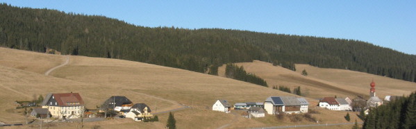 Blick vom Fallerslochweg nach Osten zum Altevogtshof und Urach-Ort am 18.2.2008