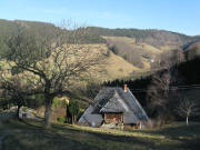 Blick nach Nordosten �bers Fre�le-Bergh�usle �stlich Spitzh�usle ins Weilersbach am 17.2.2008