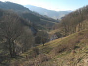 Blick nach S�dwesten �ber den Oberhof ins Weilersbach am 17.2.2008