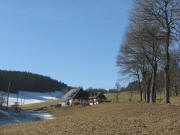 Blick nach Westen zum Wei�enhof am 11.2.2008