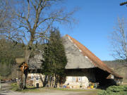 Blick nach Nordosten zum alten Wickenhof am 8.2.2008