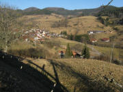 Blick vom Sträßchen nach Wambach nach Norden auf Wies am 8.2.2008