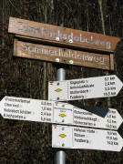 Blick nach Norden Abzweig "Sommerhaldenweg 490 m" zwischen Winterhalterhof und Jockelehof