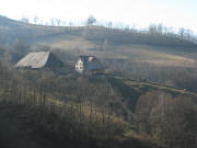 Blick �ber den Zastlerbach nach S�den zum Burghardshof am 17.2.2008